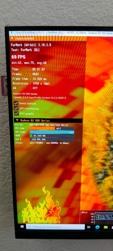 RX 580 8 GB. 256 BİT DDR5 EKRAN KARTI - 10