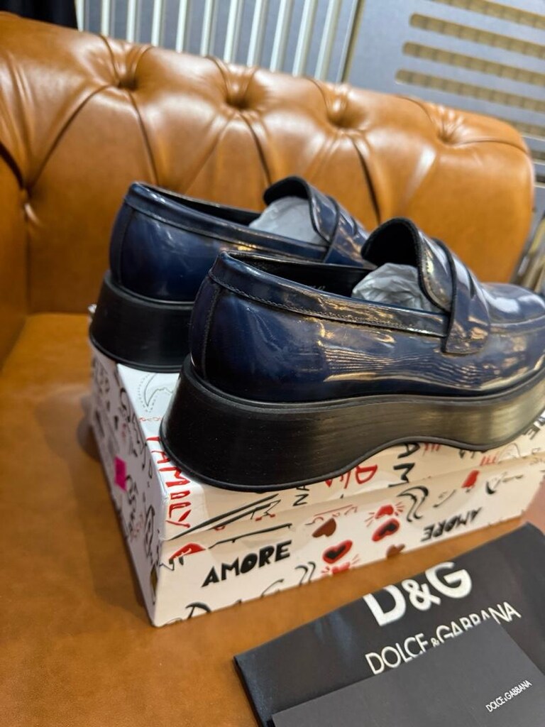DOLCE GABBANA LACİVERT LOAFER 42 NUMARA - 3