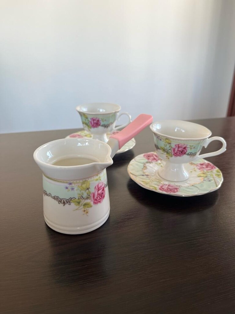 Hediyelik, Cezveli , 2 Adet Fincan - 4