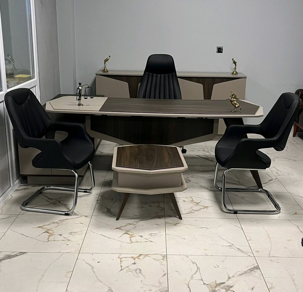 Ofis Mobilyası Makam Odası Büro Takımı - 3