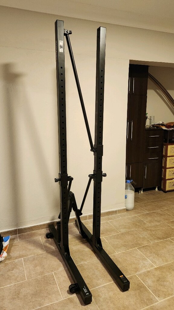 Decathlon katlanabilir squat rack + olimpik bar (bursa-nilüfer) - 3