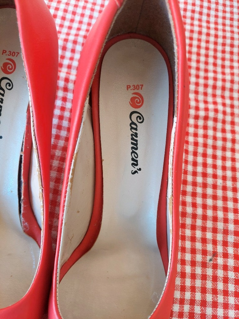 Carmen's mercan Kırmızı Stiletto Ayakkabı - 8