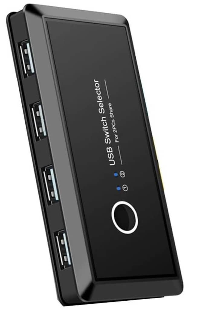 4685 Usb 4 port Hub 2 Kasa Pc Bilgisayar Kvm Switch Splitter Çoklayıcı - 2