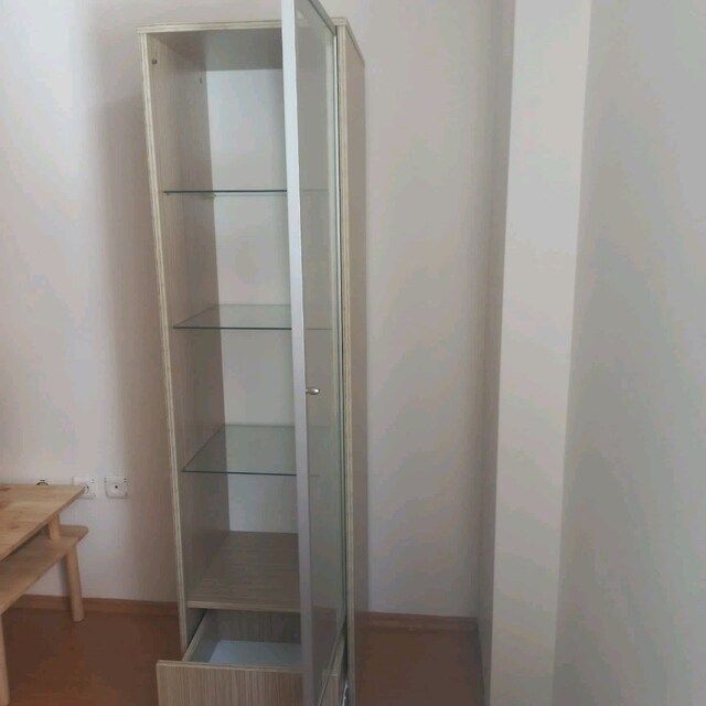 Çok Amaçlı Cam Kapaklı Dolap (Vitrin & Kitaplık)