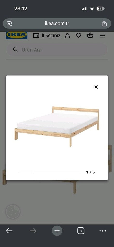 IKEA masif sökülebilir karyola 140*200 - 2