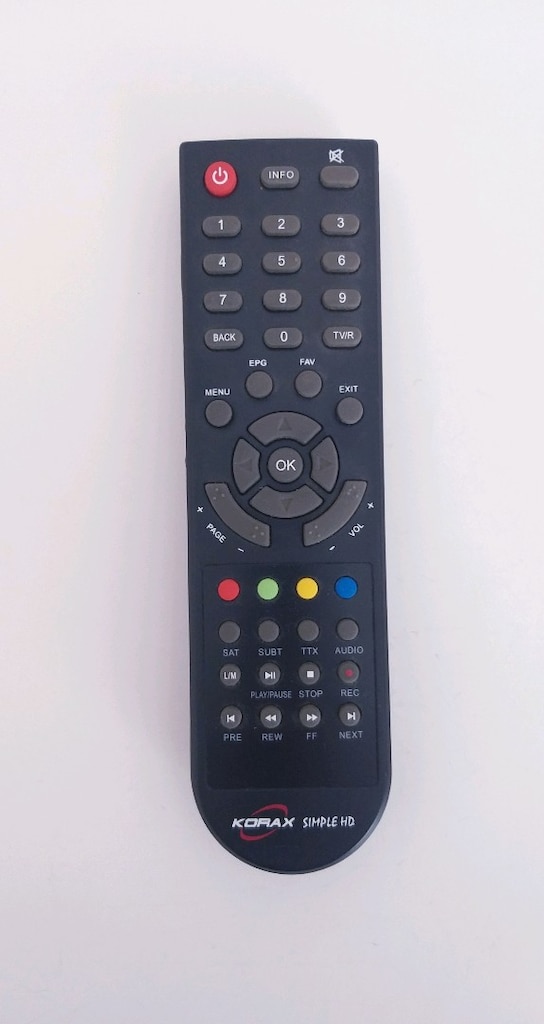 KORAX SIMPLE HD Uydu Alıcı Orijinal Kumandası. - 2