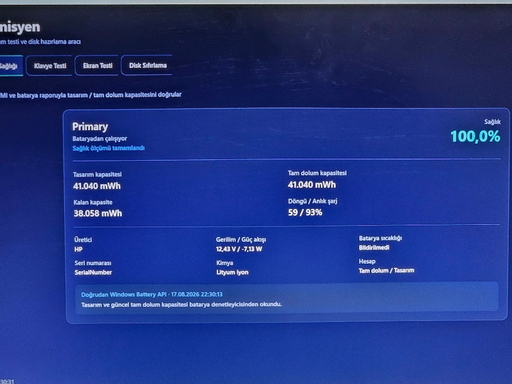 Hp i5 1334U 8GB Ram 512GB SSD Laptop - 8