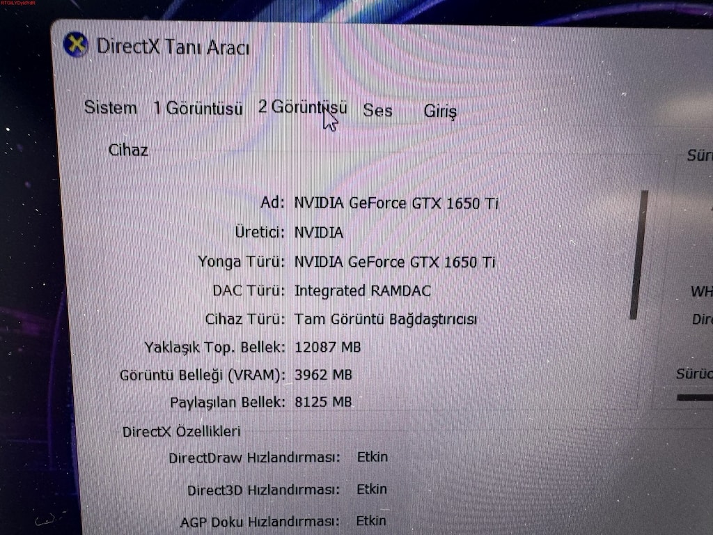 LENOVO GAMİNG İ7 10. NESİL 16 GB RAM 512 NVME GTX 1650 Tİ - 5