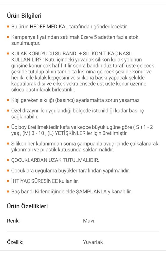 Kulak koruyucu bant (L beden) - 2