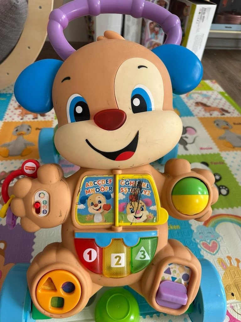 fisher price eğitici köpekçik yürüteç