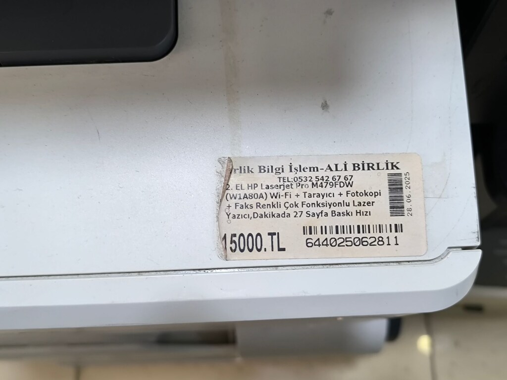 HP Color LaserJet Pro M479FDW Yazıcı - 3