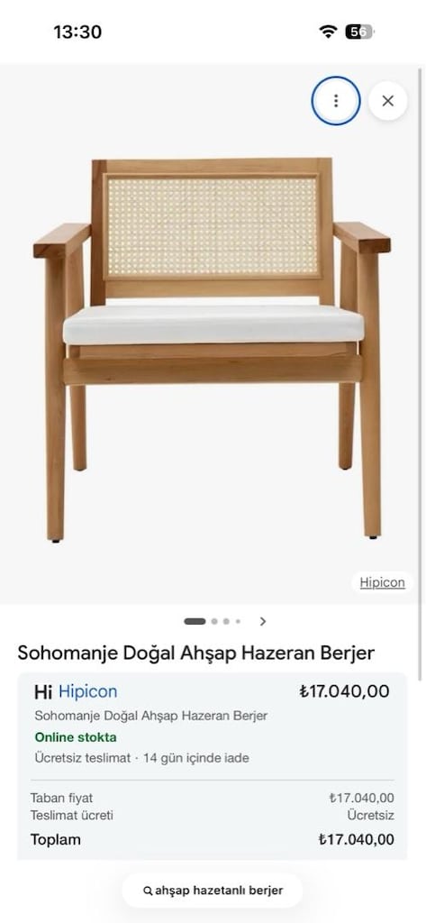 Ahşap Hazeran Berjer - 4