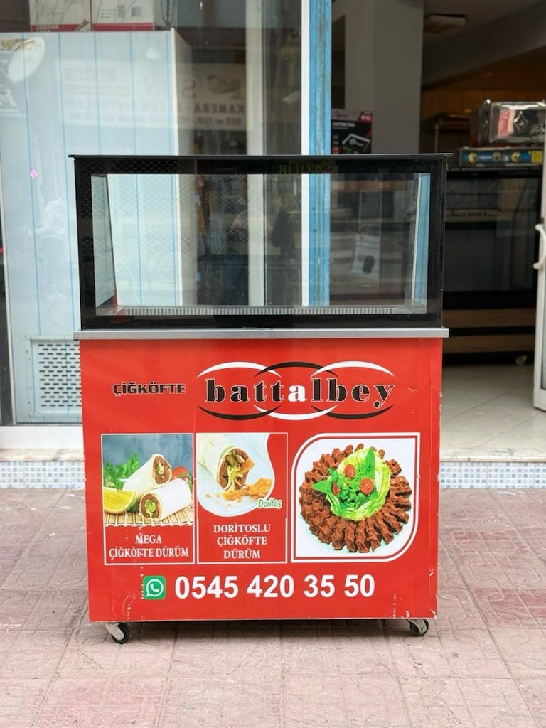 çiğ köfte dolabı çiğ köfte tezgahı çiğ köfte meze dolabı - 10