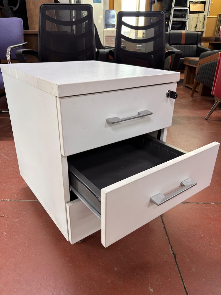 KLAS OFİS PENDİK 45x55x60 BEYAZ FREN SİSTEMLİ 3 ÇEKMECELİ KESON - 5