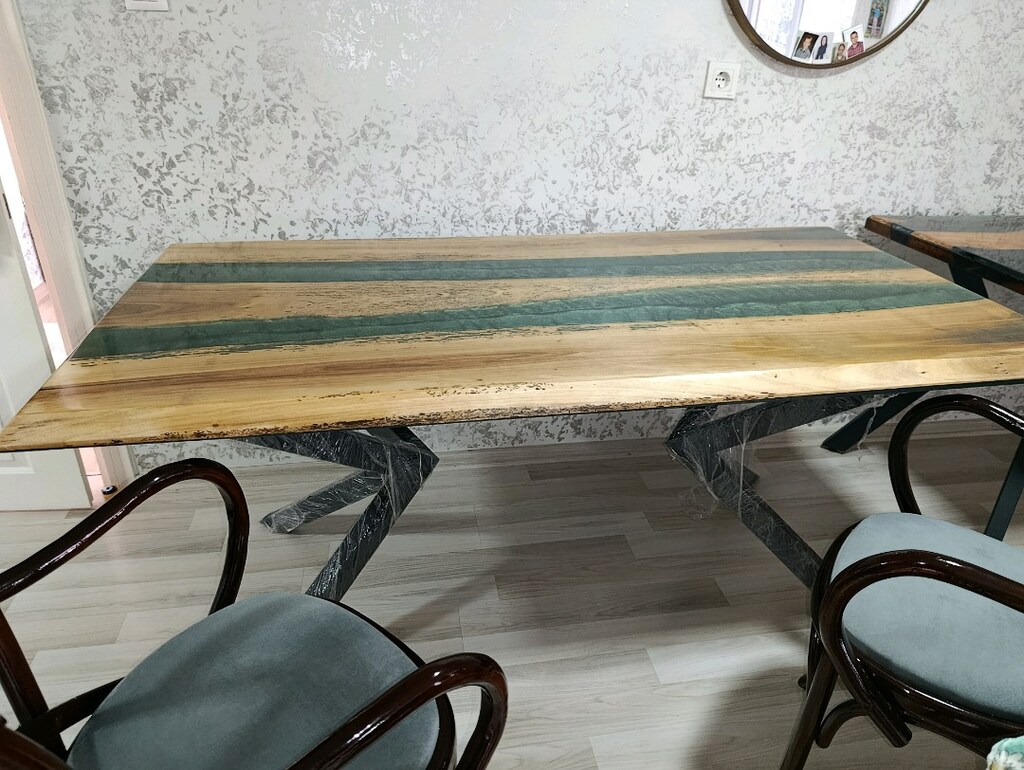 CEVİZ AĞACI EPOKSİ MASA - 4