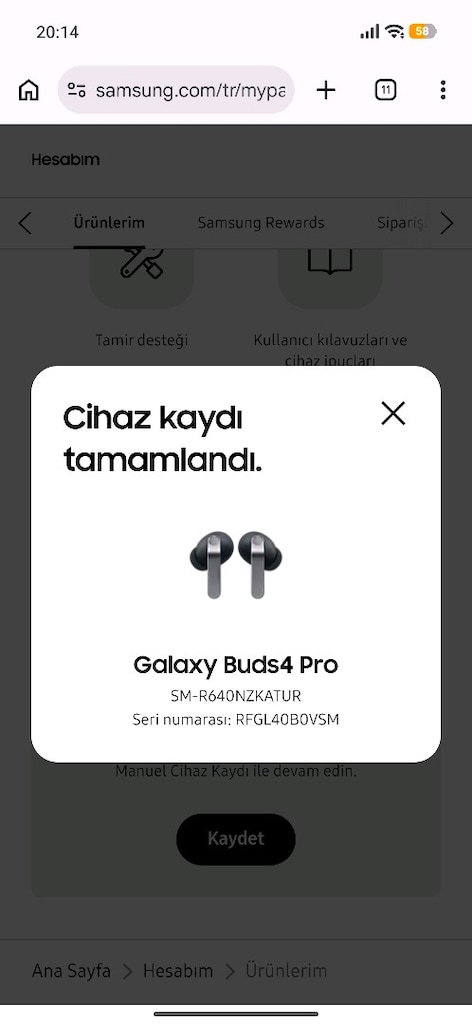 SIFIR KULLANILMAMIŞ SAMSUNF GALAXY BUDS 4 PRO - 4