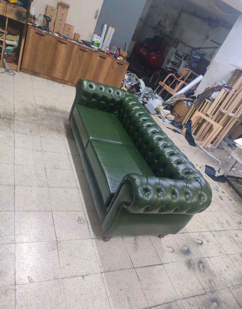 Ankara Chester koltuk 225cm x 90cm %100 fırınlanmış Gürgen Ağacı - 2