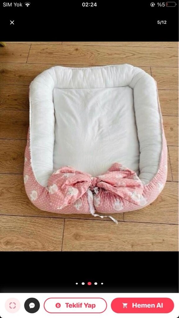 yenidoğan eşyaları küvet taşıma çantası babynest toplu satış - 5