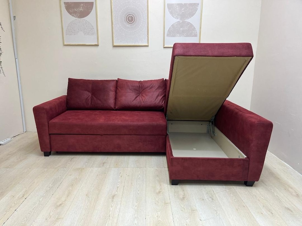 IKEA FRİHETEN SIFIR KAPLAMA YATAKLI BAZALI L KÖŞE KOLTUK KANEPE - 4