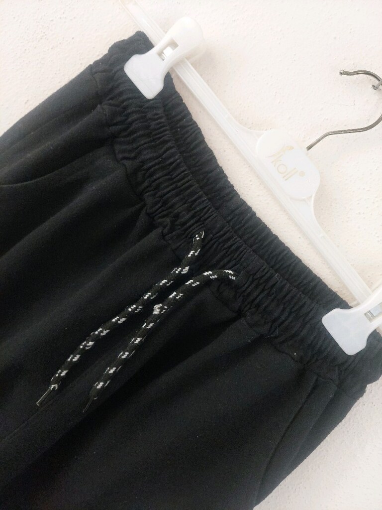 Beli lastikli ipli sweat eşofman altı - 5