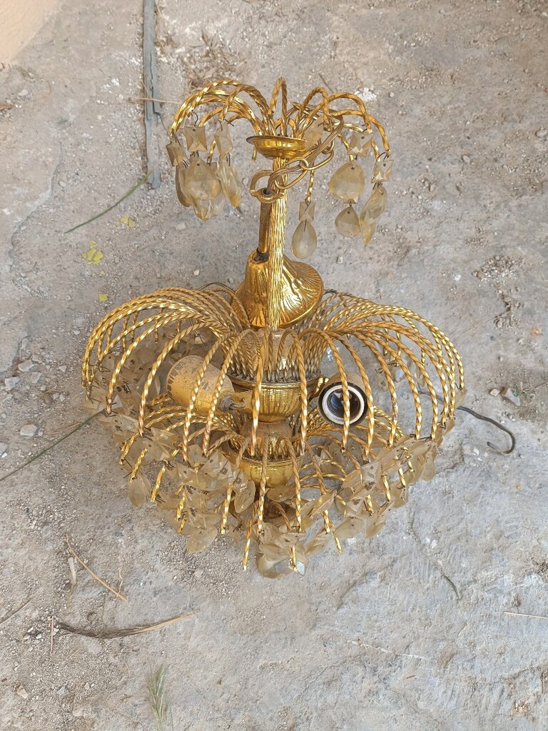 Vintage taşlı avize - 6