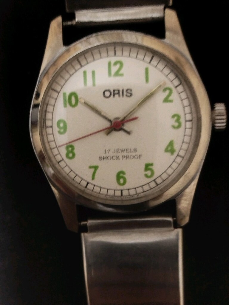 ORİS Star. vintage military 21 jewels kurmalı. 35 mm - 6