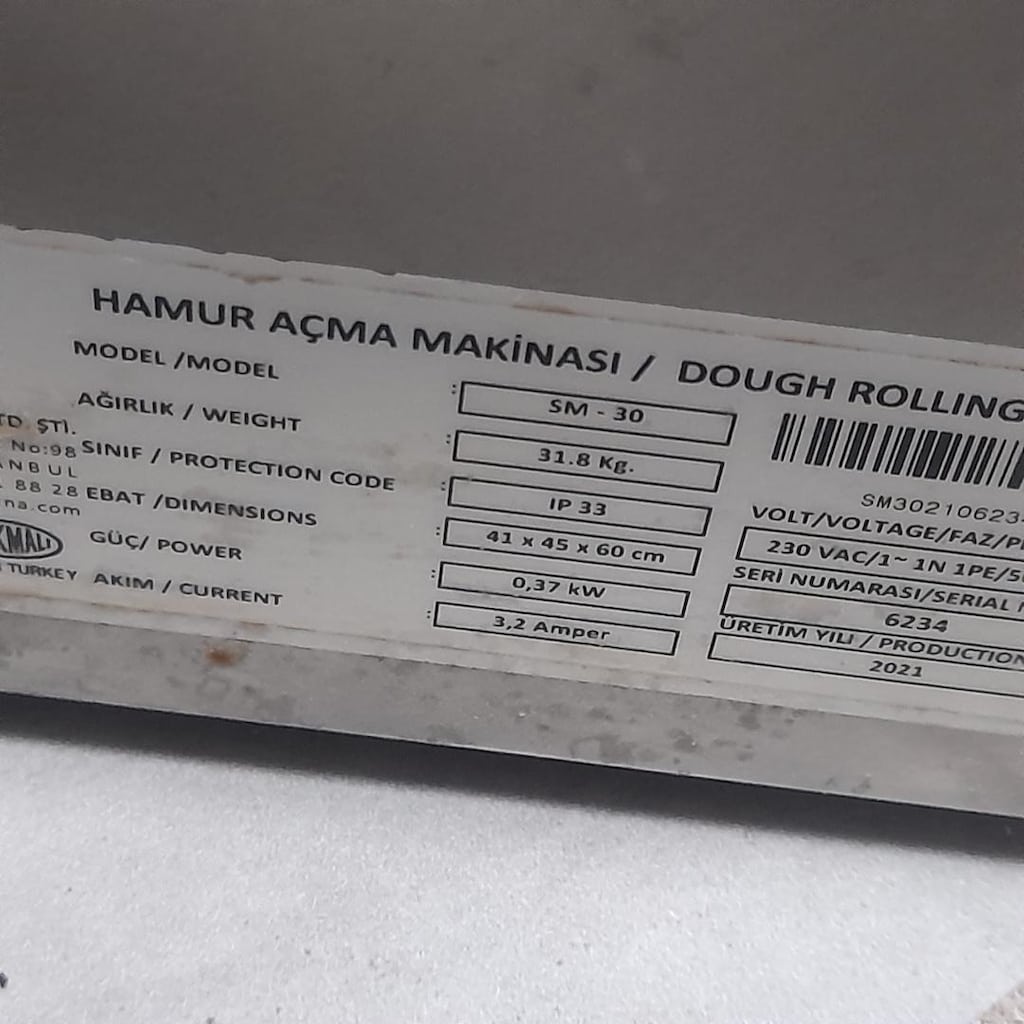 30 luk hamur açma makinesi - 5