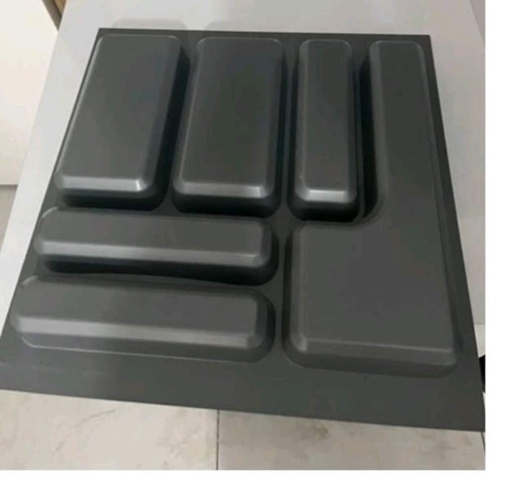 IKEA Tarzı Lüks Antrasit Çekmece İçi Kaşıklık (Sıfır Ayarında - 46 cm - 2
