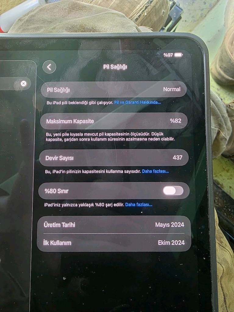 10.30.2026 sonuna kadar Granatili Ipad Pro M4 Tablet çiziksiz hatasız - 2