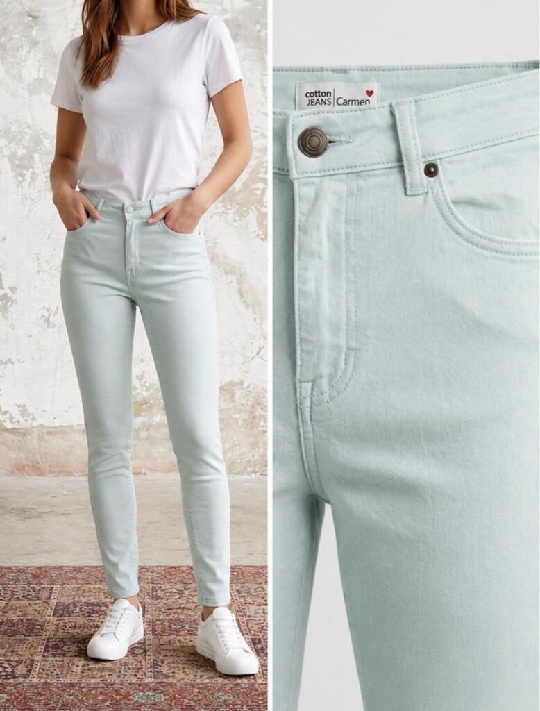 Koton Jeans Carmen Model Açık Mavi Pantolon