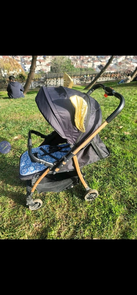 ithal bebek arabasi + hediye minder , çift yönlü katlanabilir kabinboy - 5
