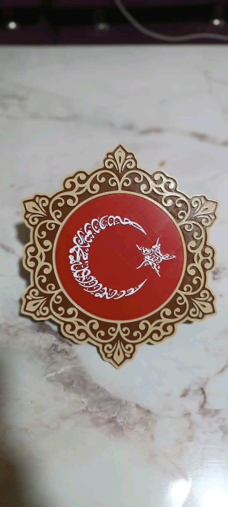 Ayet Figürlü TÜRK Bayrağı - 3