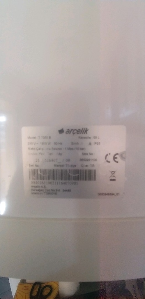 Arçelik 65 lt termosifon - 3