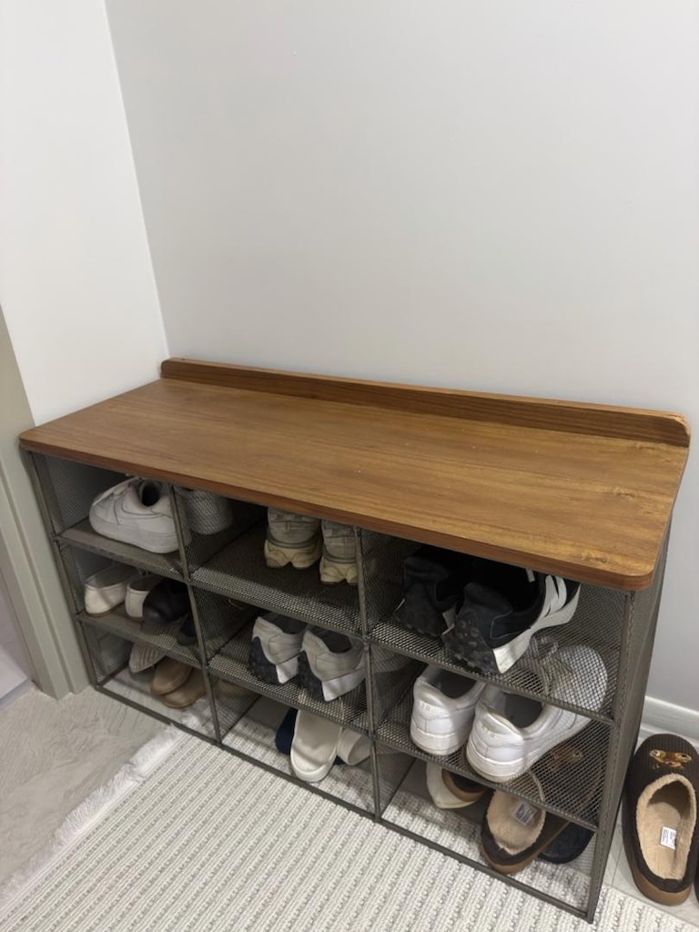 Zara home ahşap metal ayakkabı bankı - 4
