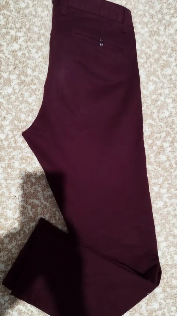 Bordo şık dokuma kumaş slim fit pantolon..Zara, Polo avva bir çok - 4