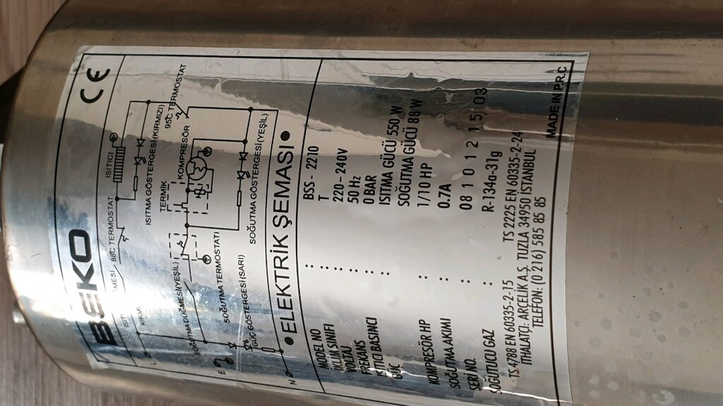 beko su sebil ısıtıcı tank - 5
