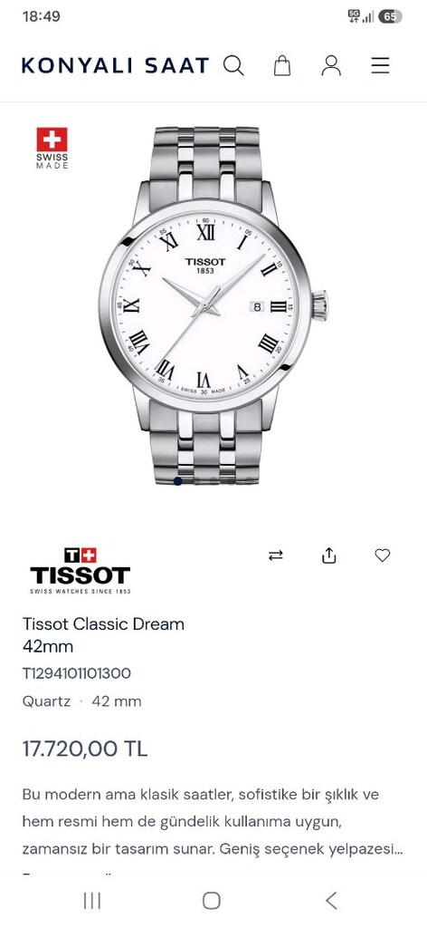 TISSOT ORJİNAL SAAT - 2