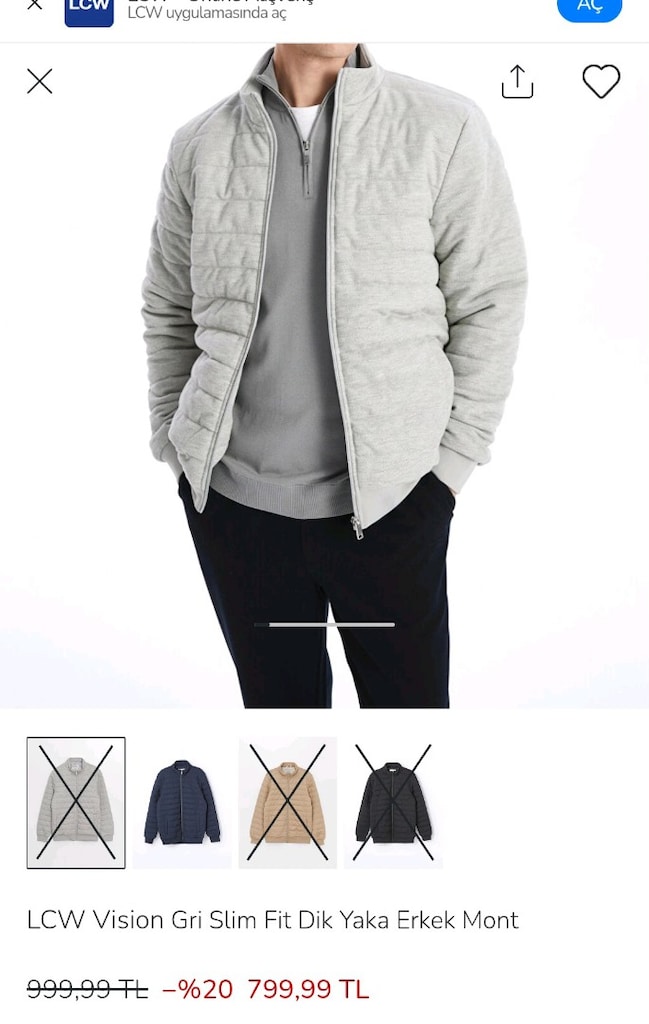 DeFacto Erkek Mont Temiz | 3XL - 3