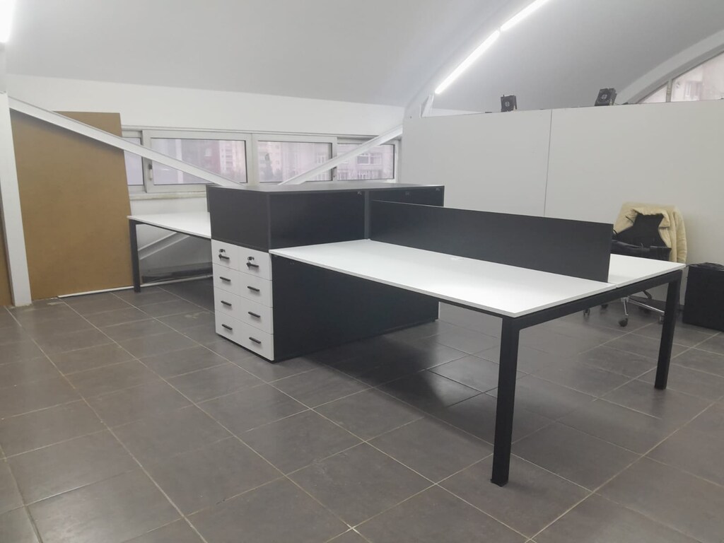 4'LÜ ÇAĞRI MERKEZİ MASASI / ETAJERLİ EKİP MASASI / MORE OFİS - 9