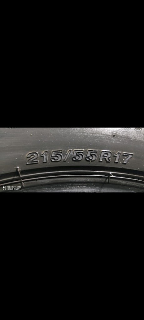215/55/17 YAZLIK LASTİKLER 4 ADET FİYATI TOPLAM 2850 tl - 4