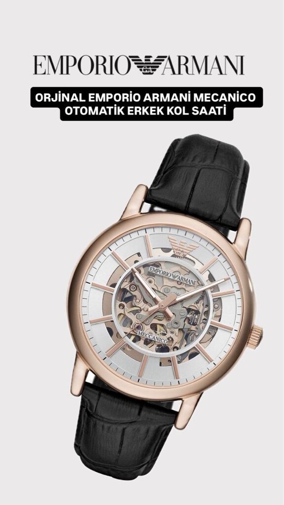 ORJİNAL EMPORİO ARMANİ MECANİCO OTOMATİK ERKEK KOL SAATİ - 11