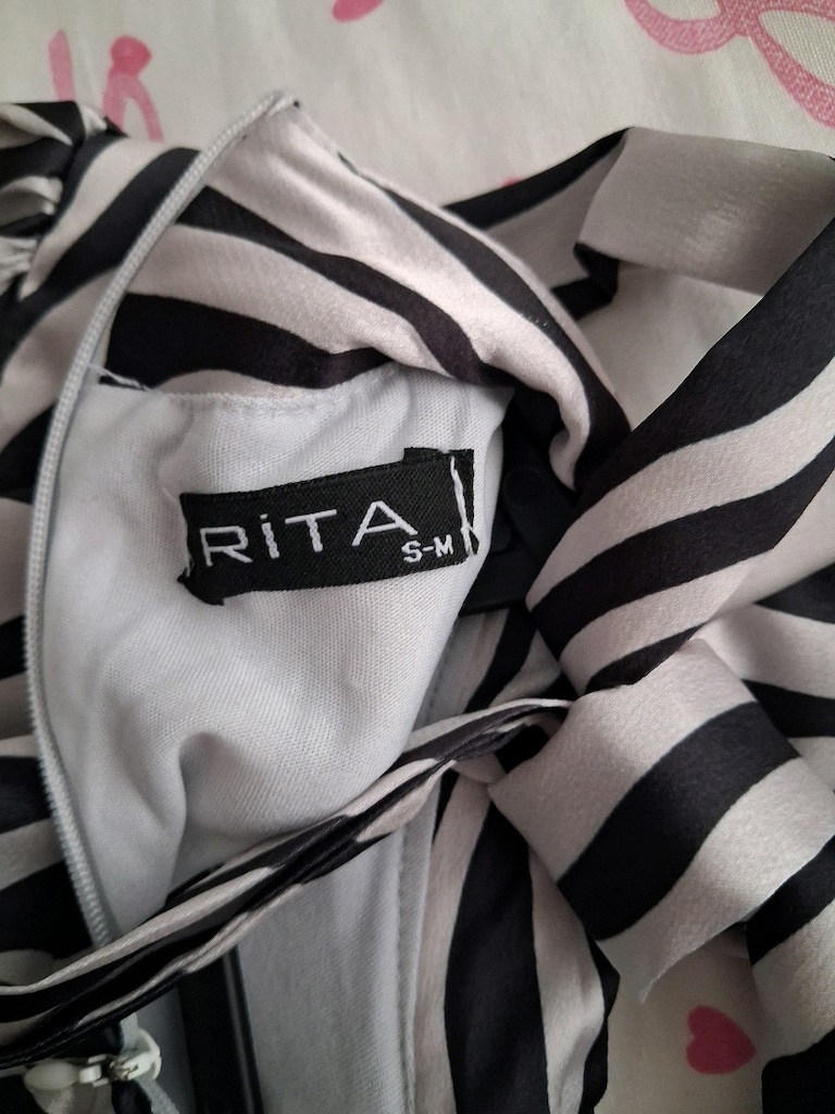 zebra desenli saten abiye - 4