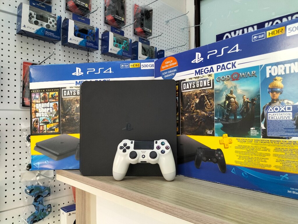 PlayStation 4 SLİM MODEL 2KOLLU GARANTİLİ SIFIR AYARINDA - 2