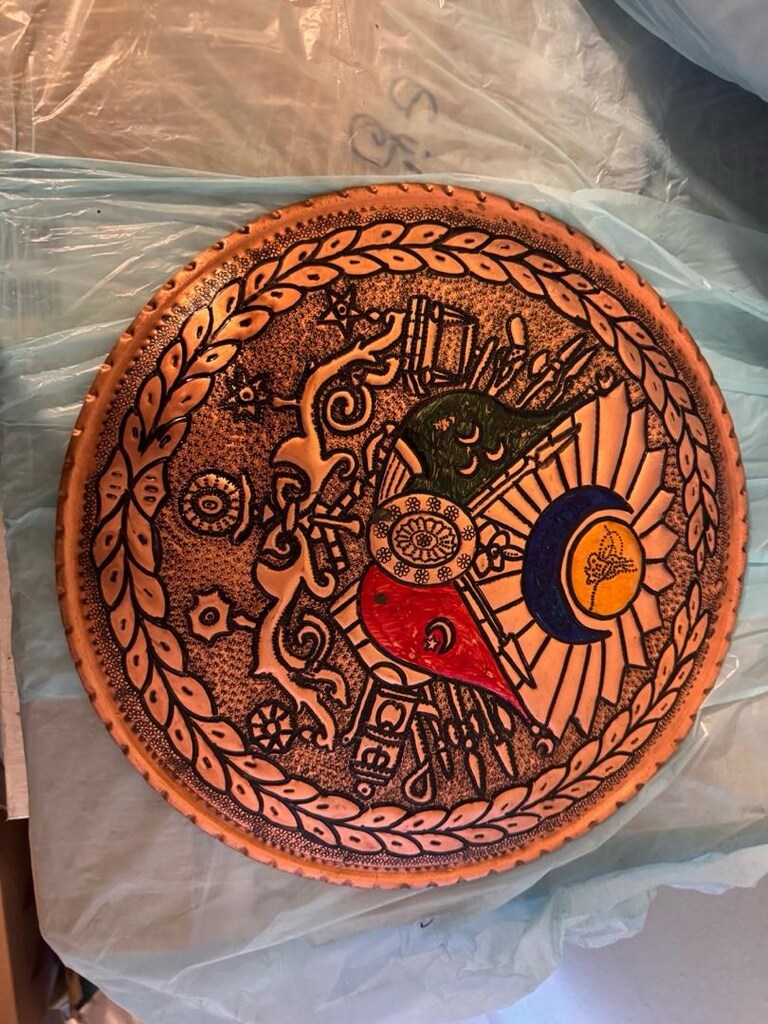 osmanli arması bakir işleme - 4