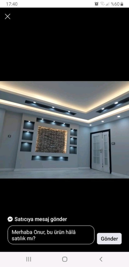 asma tavan alçı sıva boya yapılır