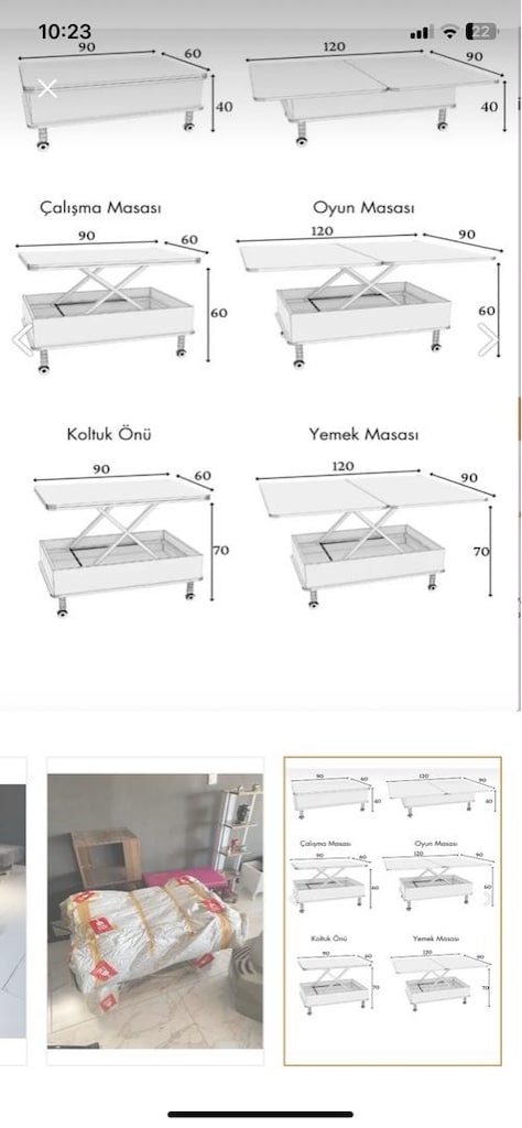 açılır kapanır masa - 2
