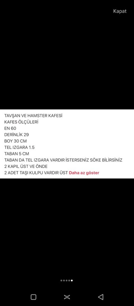 büyük boy hamster ve tavşan kafesi - 4