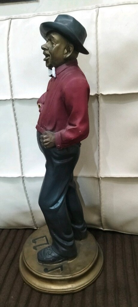 Vintage cazcı büyük boy heykel - 2