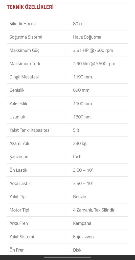 Kuba Space 50 Pro Orijinal Fabrika çıkışlı(80)cc - 6