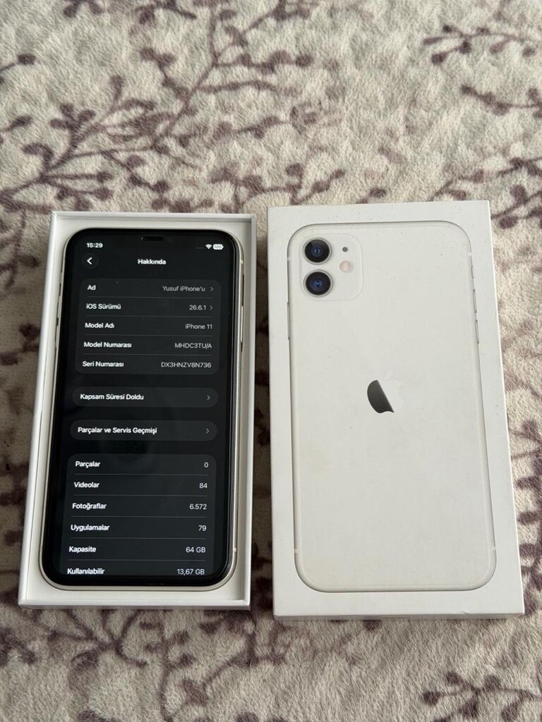 iPhone 11 64GB Kutulu Yurtiçi Değişensiz Çok Temiz - 4